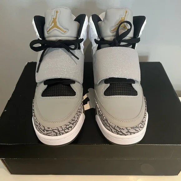 Air Jordan Gray and Black Sneakers - Picture 1 of 12